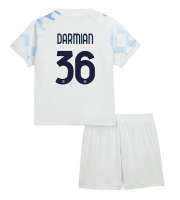 Inter Milan Matteo Darmian #36 Bortaställ Barn 2025-26 Kortärmad (+ Korta byxor) Inter Milan Matteo Darmian #36 Bortaställ Barn 2025-26 Kortärmad (+ Korta byxor)